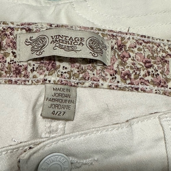 NWT Vintage America White Crops - Picture 7 of 8